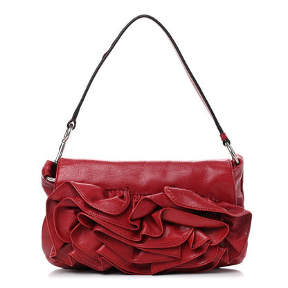 Saint Laurent Chevre Nadja Shoulder Bag Red 1 of 9