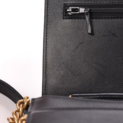 Chanel Caviar Quilted Boy Wallet On Chain WOC Black 11 of 15