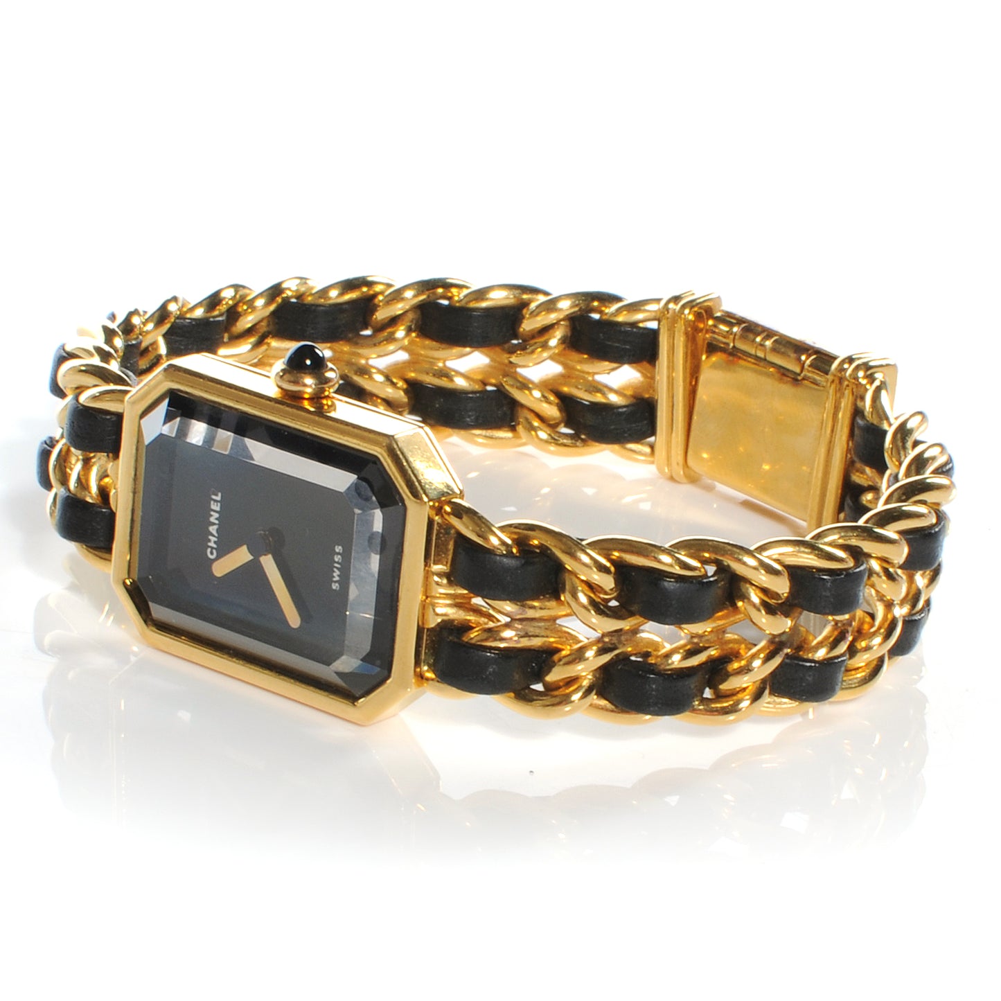 Stainless Steel Lambskin 20mm Chain Premiere Quartz Watch Gold M