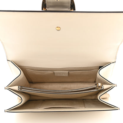 Gucci Calfskin Bamboo Web Medium Dionysus Top Handle Bag White Blue Hibiscus Red 9 of 30