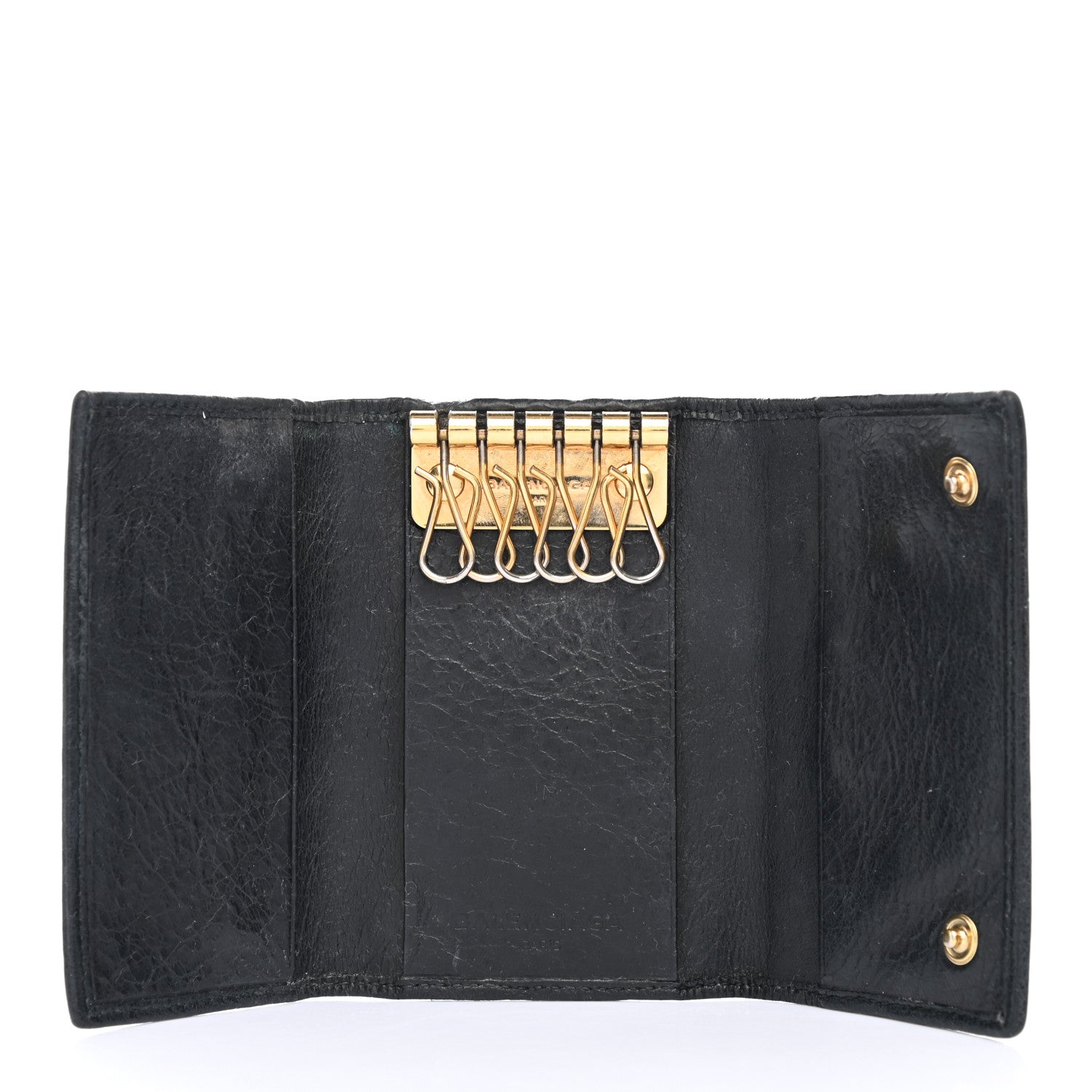 Balenciaga Agneau Giant 12 Gold Hardware Osaka Key Holder Black 5 of 13