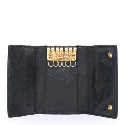 Balenciaga Agneau Giant 12 Gold Hardware Osaka Key Holder Black 5 of 13