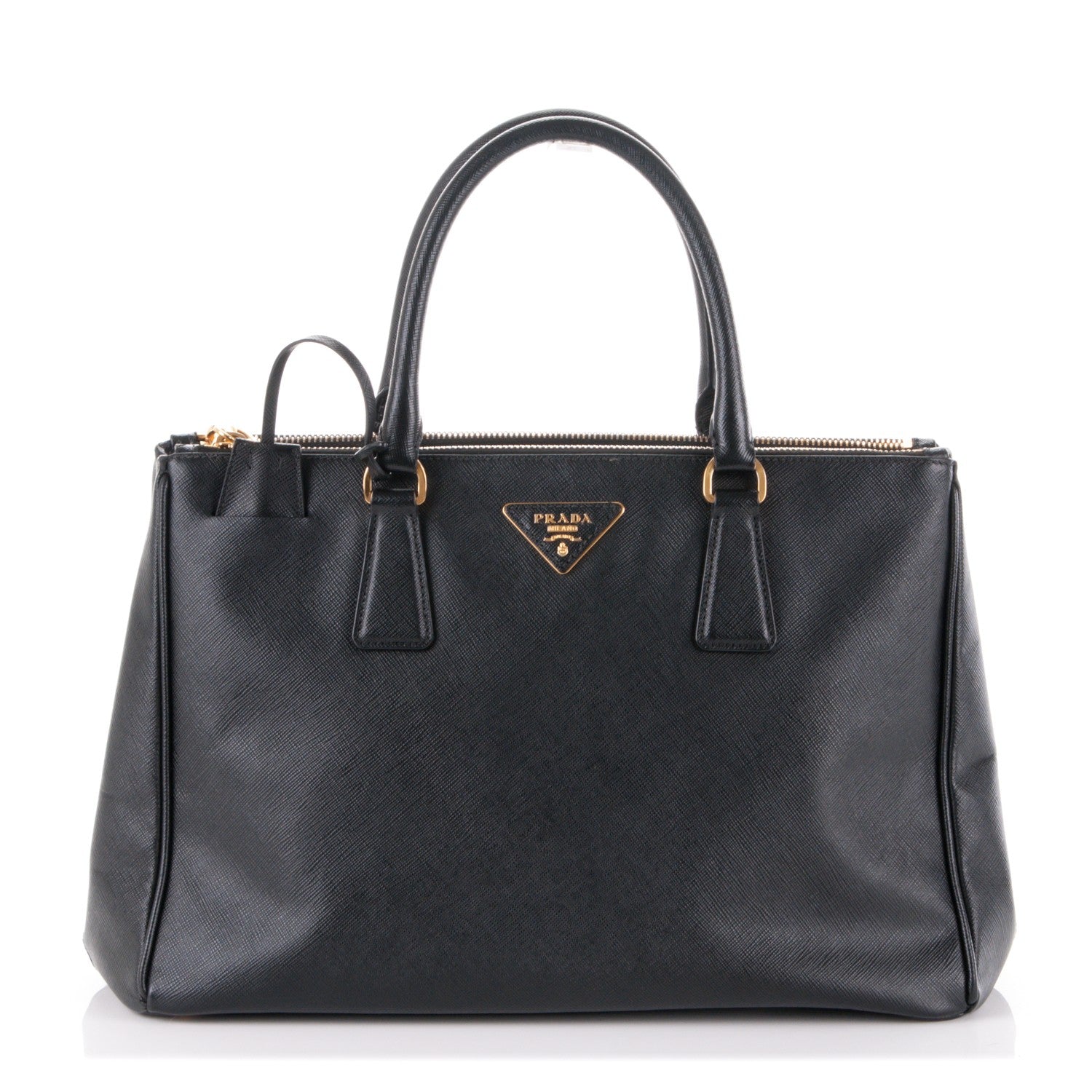 Prada Saffiano Medium Galleria Double Zip Tote Black 1 of 10