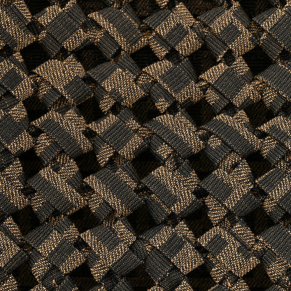 Fendi Fabric Jacquard FF 1974 Woven Knotted Mini Peekaboo I SEE U Satchel Tobacco Moro 10 of 13