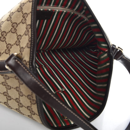 Gucci Monogram Medium New Britt Hobo Dark Brown 5 of 10