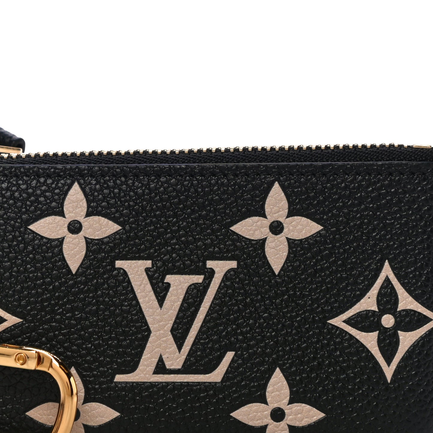 Empreinte Monogram Giant Key Pouch Black Beige