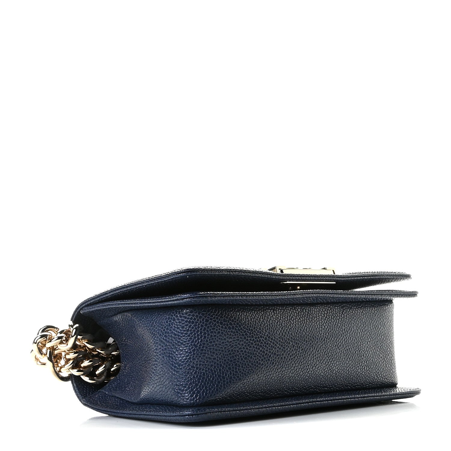 Chanel Caviar Quilted Small Boy Flap Navy 3 of 9