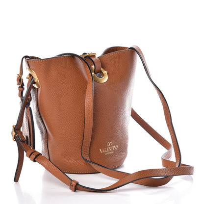 Valentino Garavani Vitello Eye On You Bucket Bag Brown 3 of 8