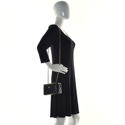 Chanel Lambskin Quilted Small Vanity Case With Chain Black 2 of 13