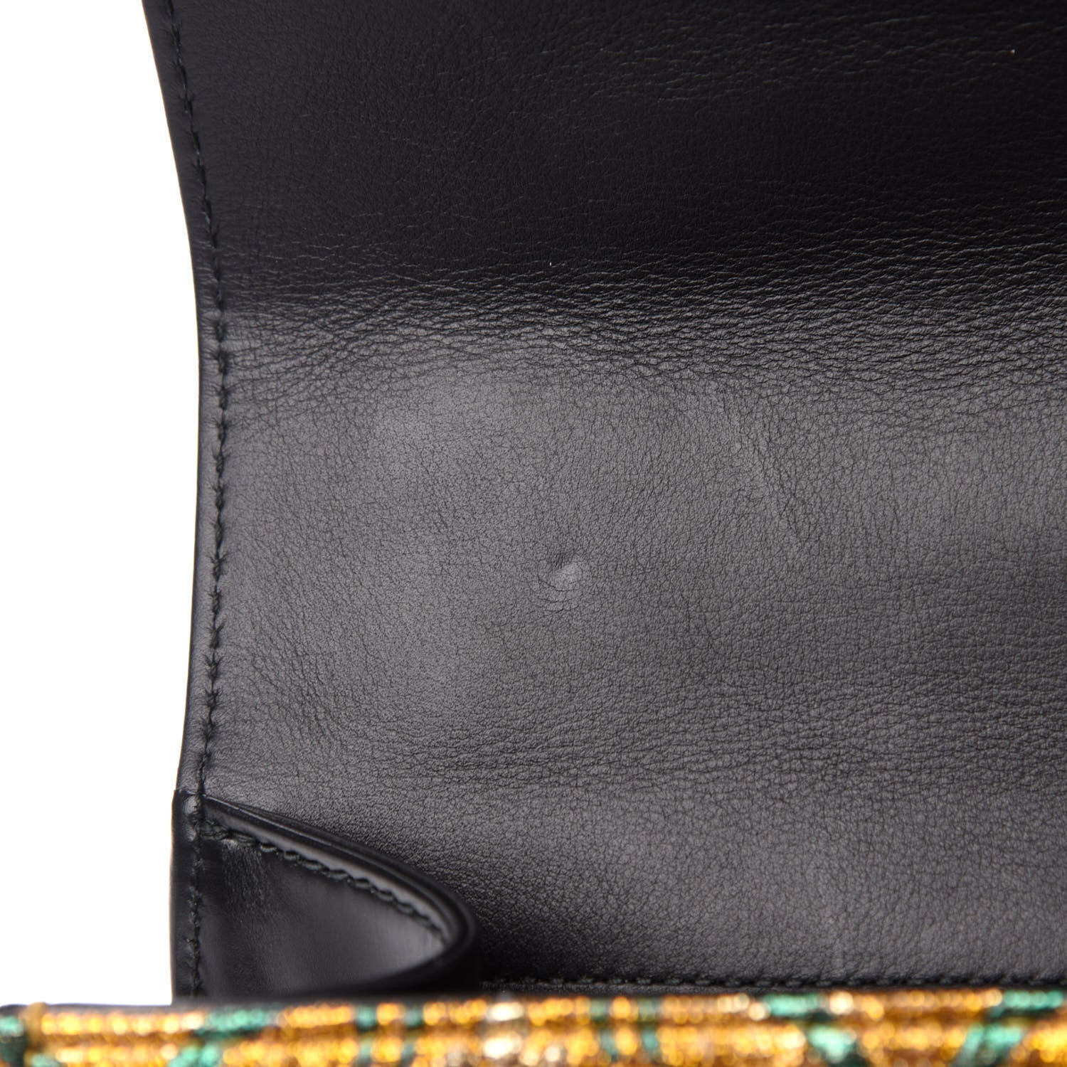 Gucci Iridescent Brocade Small Sylvie Shoulder Bag Gold 10 of 13