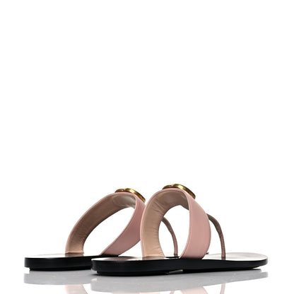 Gucci Calfskin GG Marmont Thong Sandals 39 Perfect Pink 4 of 8