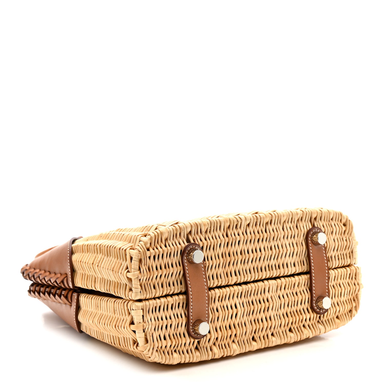 Hermes Wicker Osier Barenia Picnic Bolide Natural Fauve 4 of 14