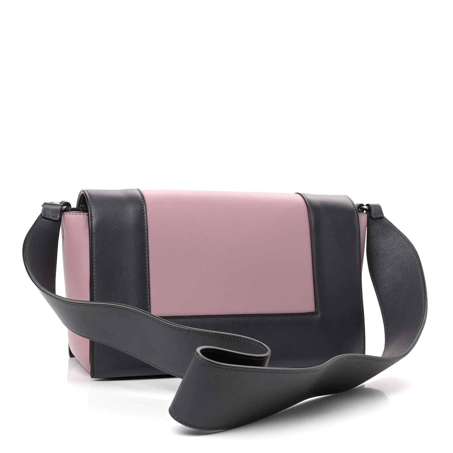 Celine Shiny Smooth Calfskin Medium Frame Shoulder Bag Liquorice Antique Rose 2 of 8
