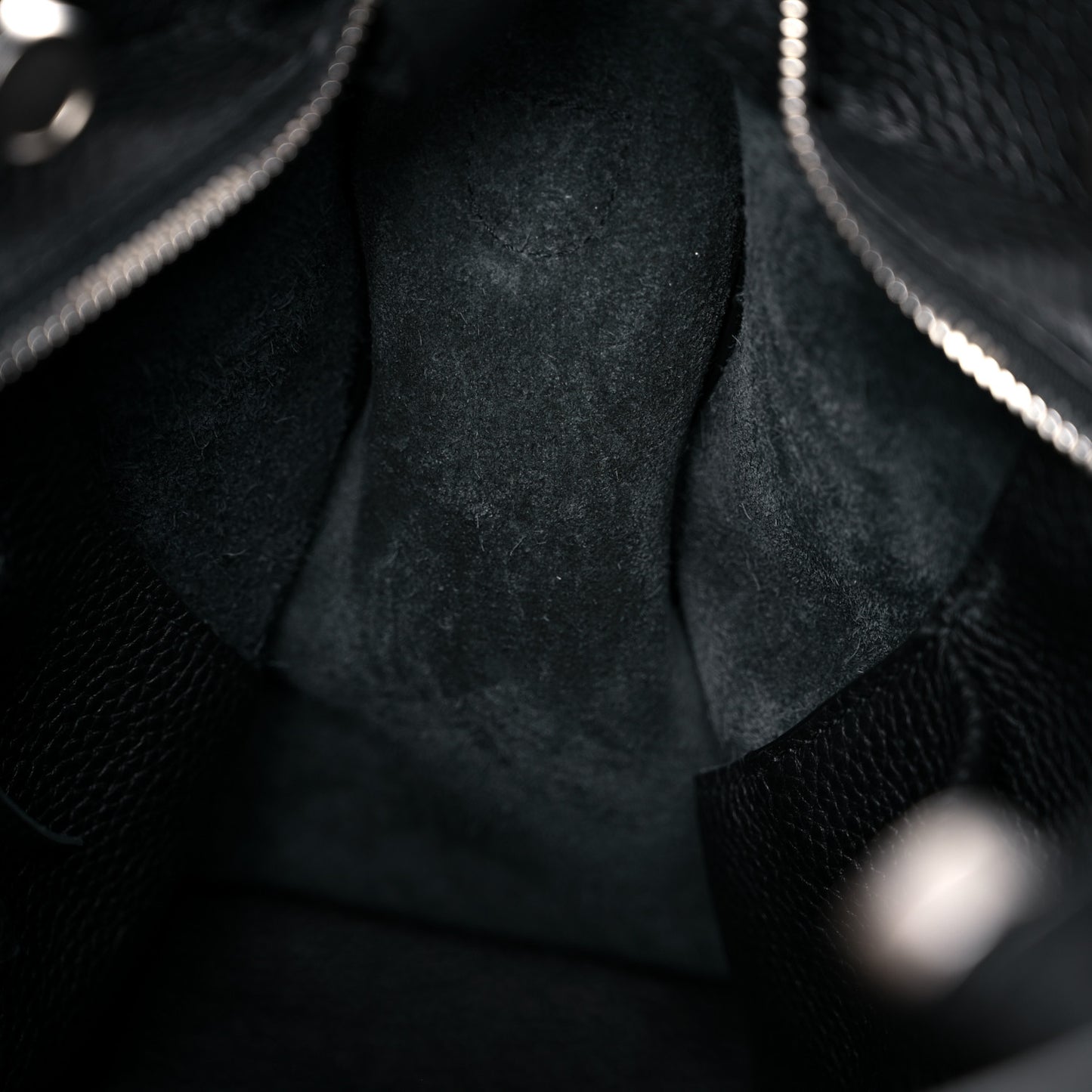 Veau Grana Perforated Blackout Hardware City Black