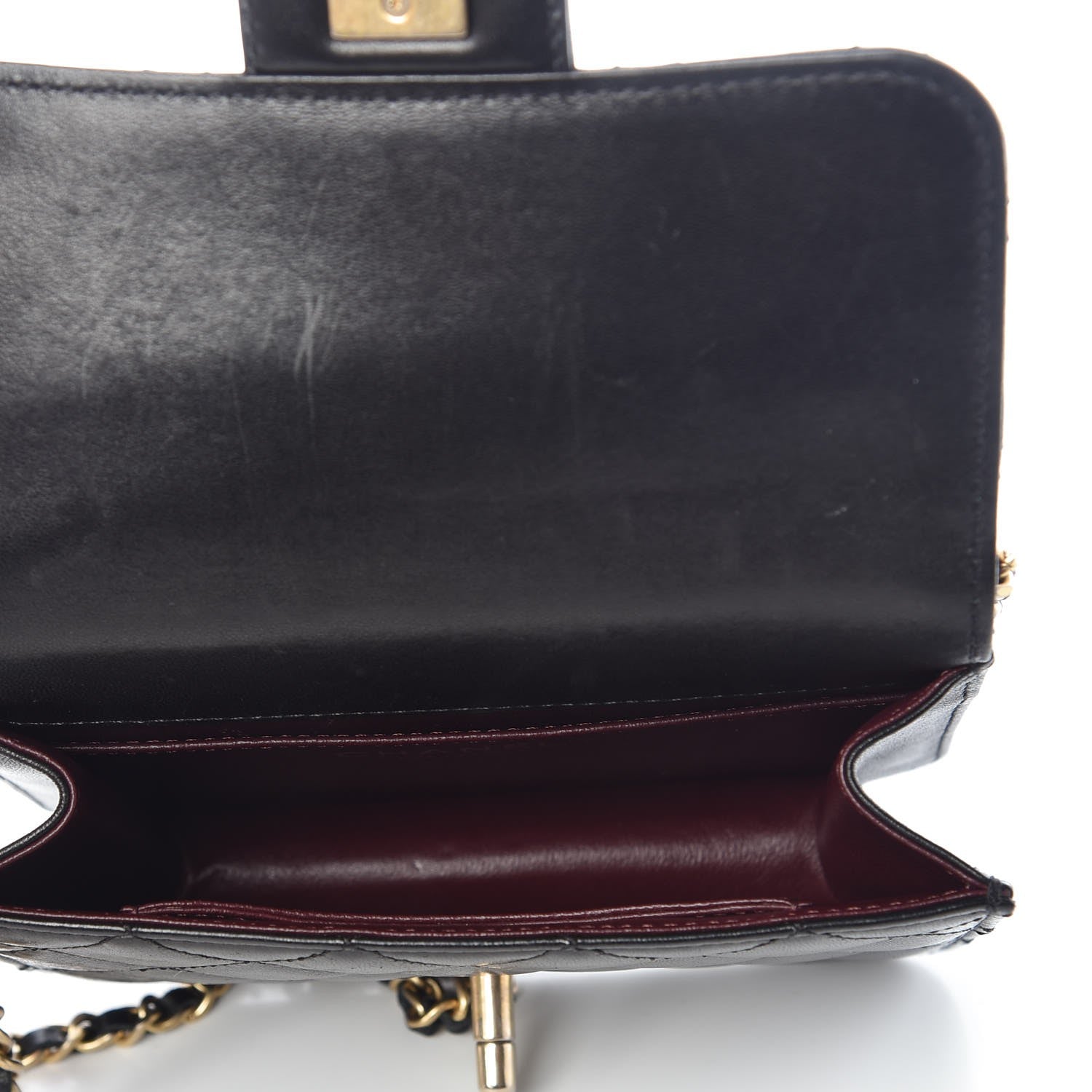 Chanel Lambskin Quilted Crossing Times Mini Flap Black 5 of 7