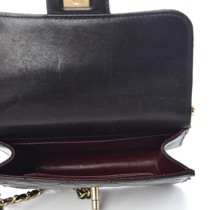 Chanel Lambskin Quilted Crossing Times Mini Flap Black 5 of 7