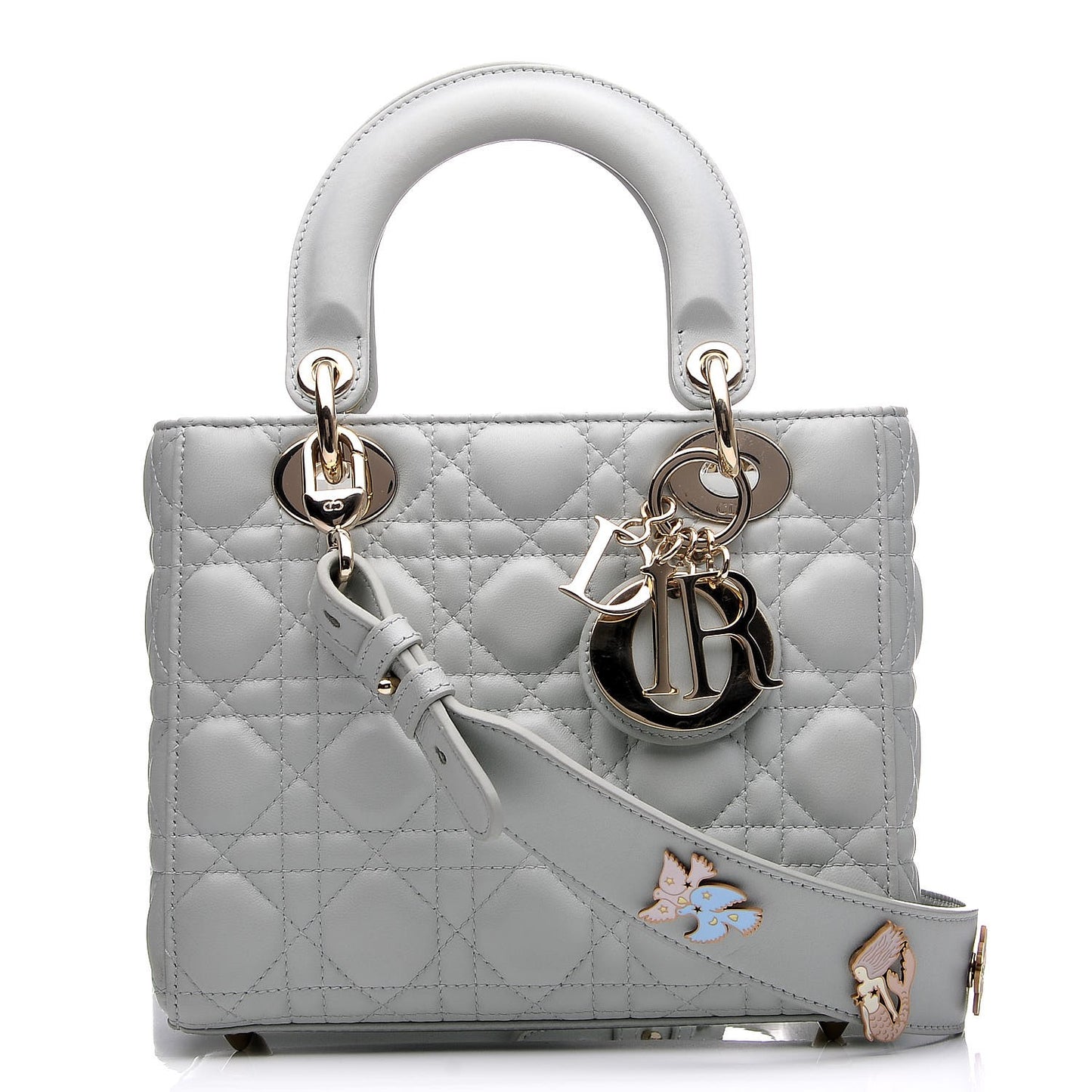 Lambskin Cannage Small My Lady Dior Pistachio