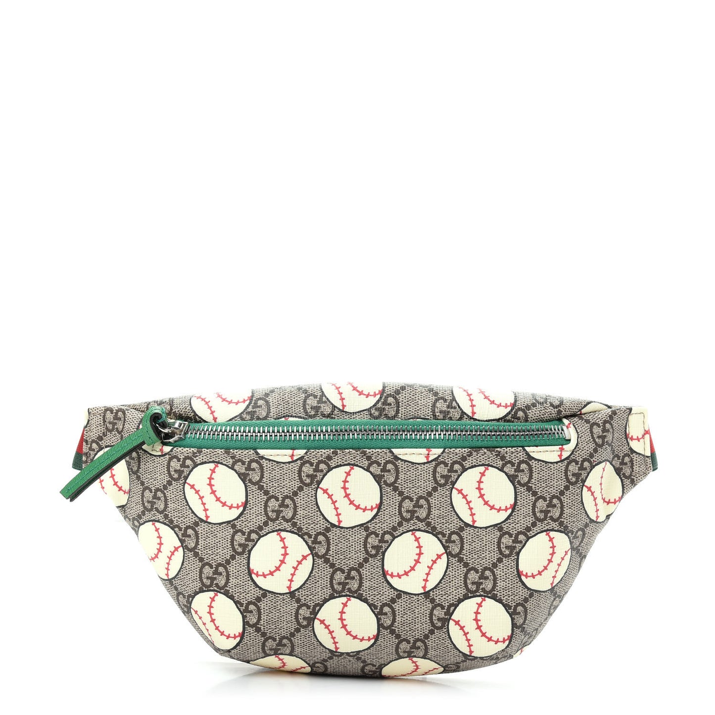 GG Supreme Monogram Baseballs Web Childrens Belt Bag