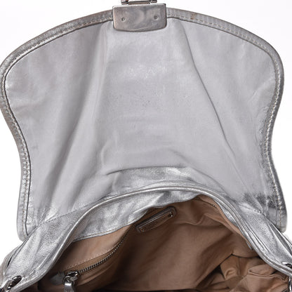 Miu Miu Metallic Nappa Matelasse Coffer Silver 10 of 22