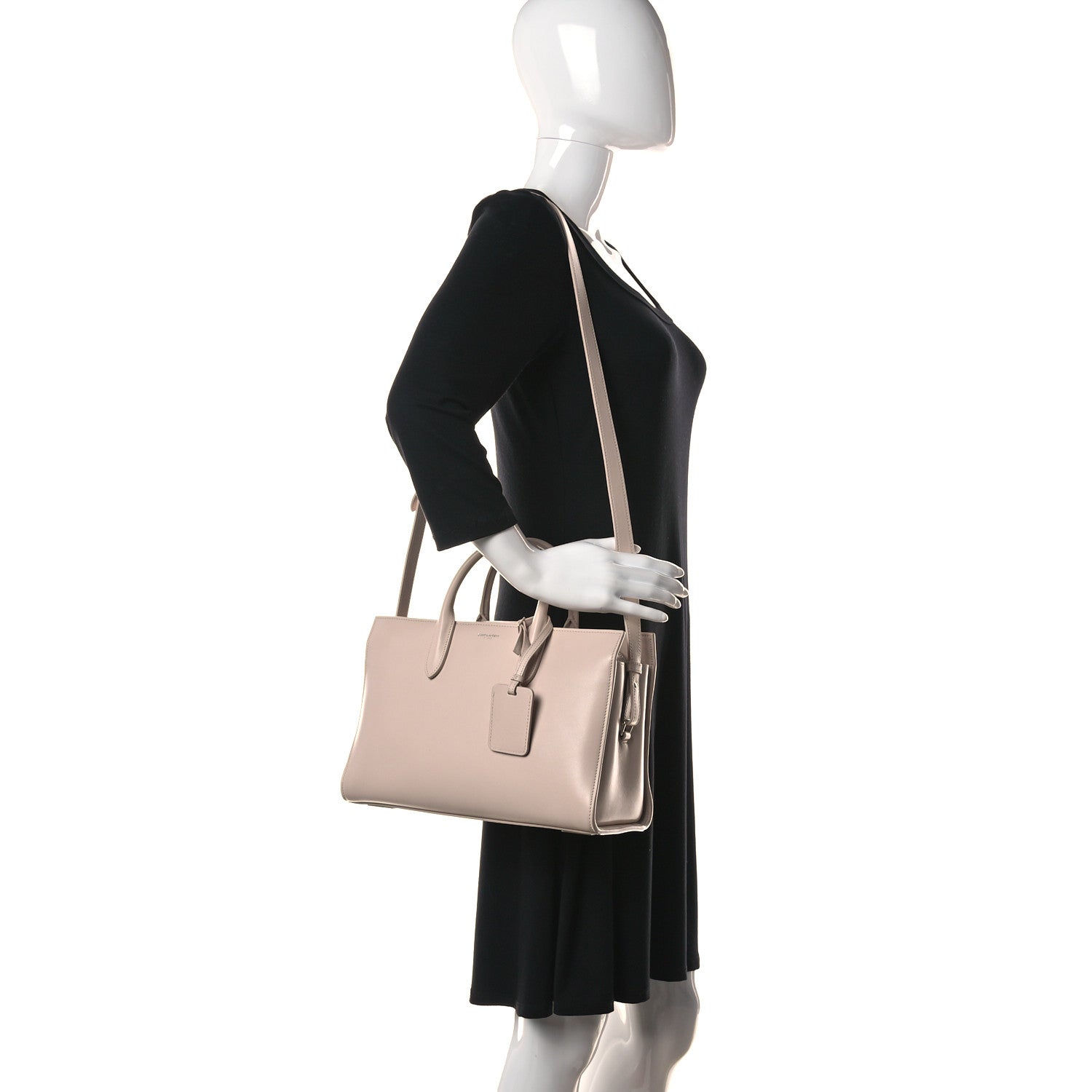 Saint Laurent Calfskin Medium Jane Tote Bag Pink 2 of 15
