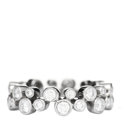 Tiffany Platinum Diamond Bubble Band Ring 51 5.75 1 of 5