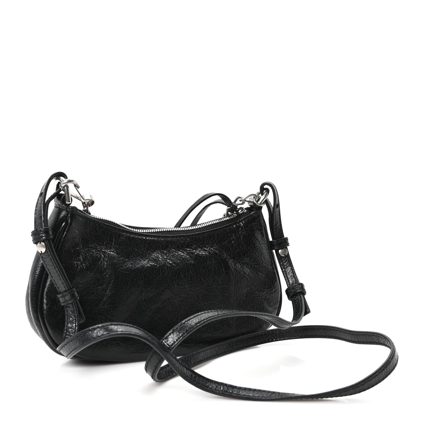 Agneau Arena Le Cagole Mini Purse With Chain Black