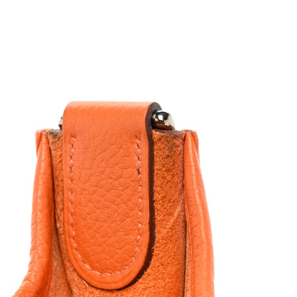 Hermes Taurillon Clemence Evelyne III PM Orange 9 of 13
