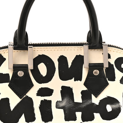 Louis Vuitton Graffiti Alma MM Black 7 of 14