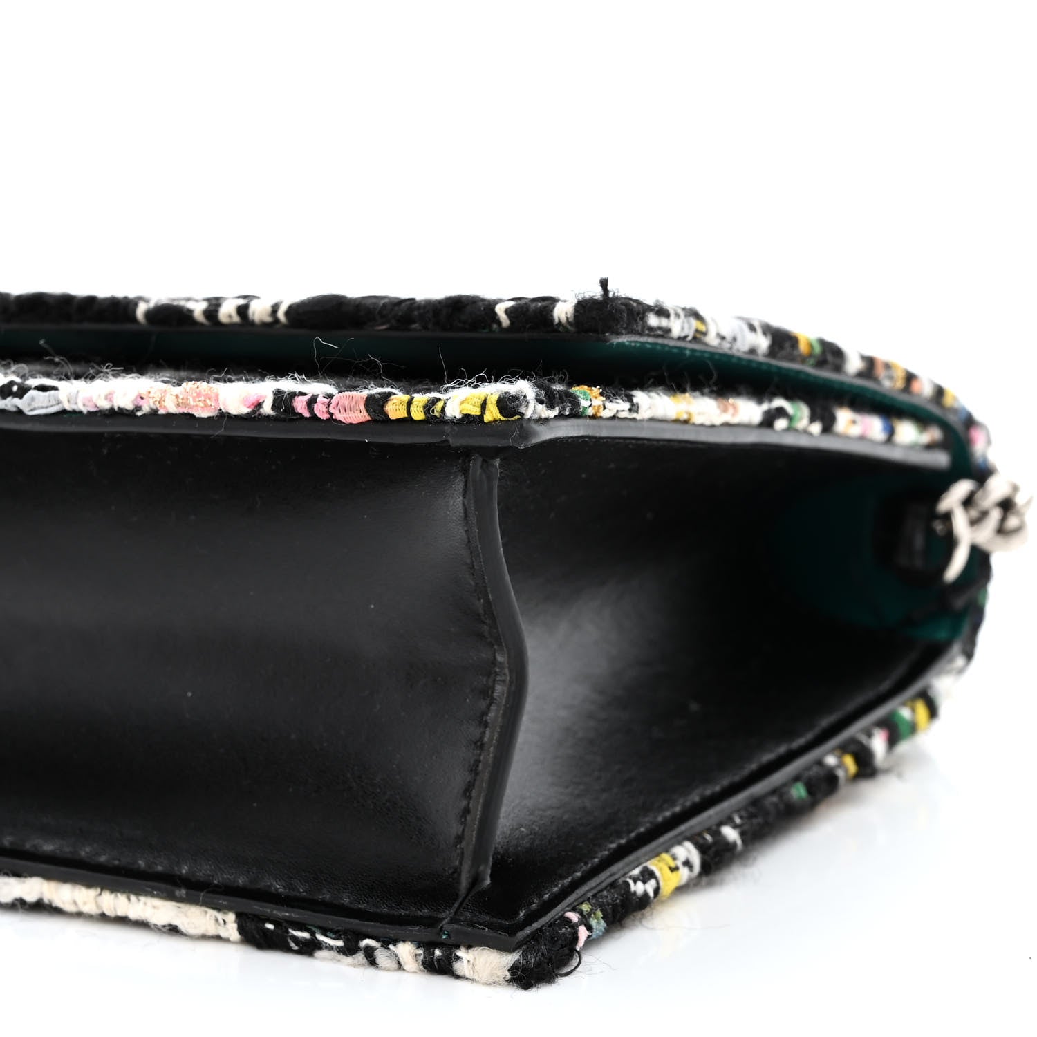 Alexander McQueen Tweed Skull Lock Mini Crossbody Bag Black Multicolor 10 of 10