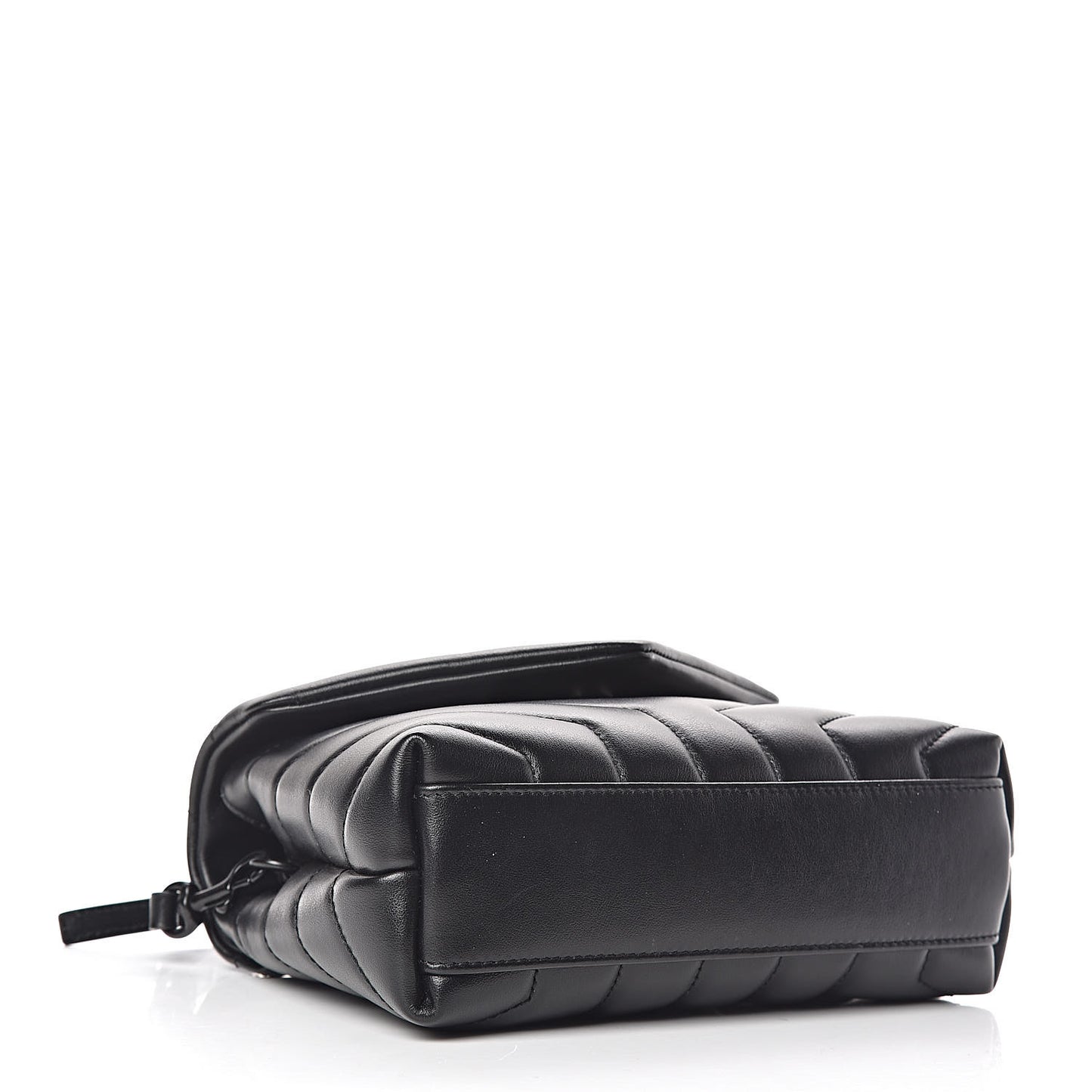 Calfskin Y Quilted Monogram Toy Loulou Crossbody Bag Black