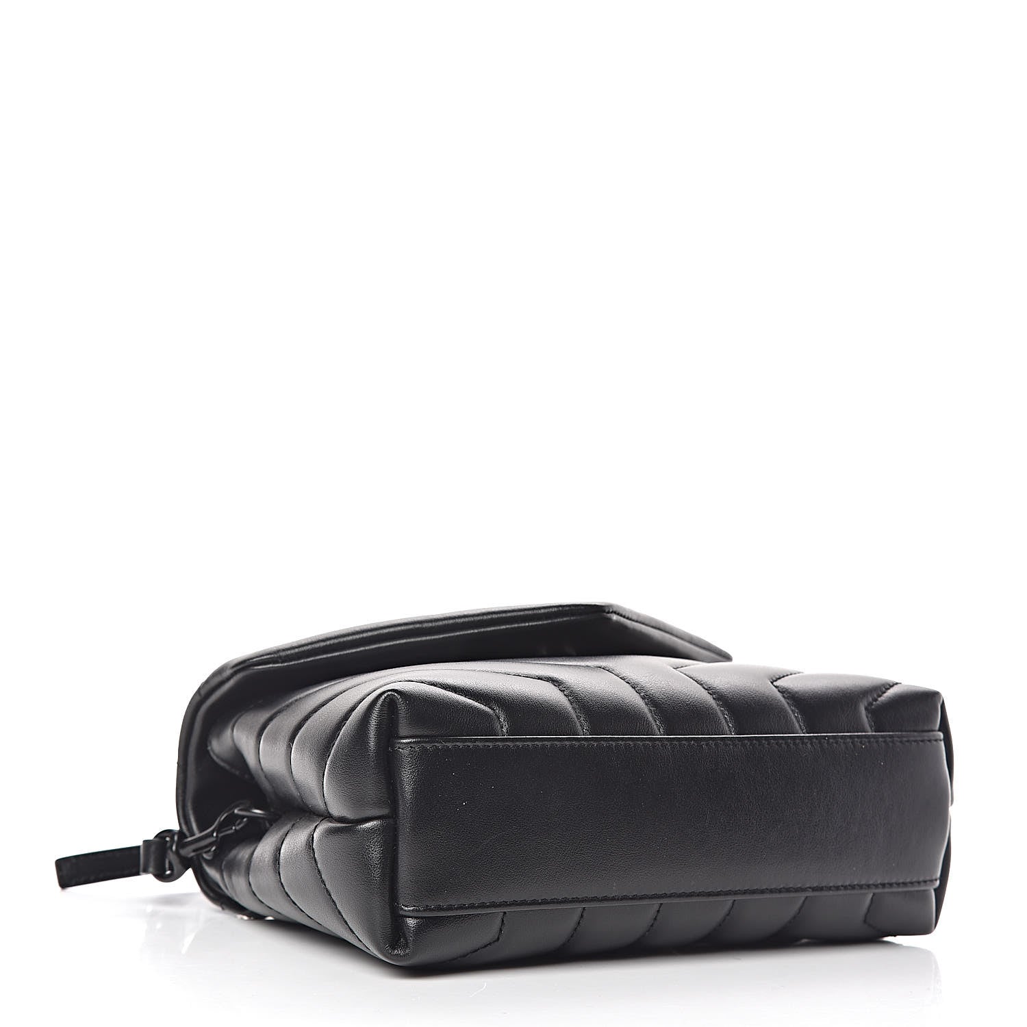 Saint Laurent Calfskin Y Quilted Monogram Toy Loulou Crossbody Bag Black 4 of 11