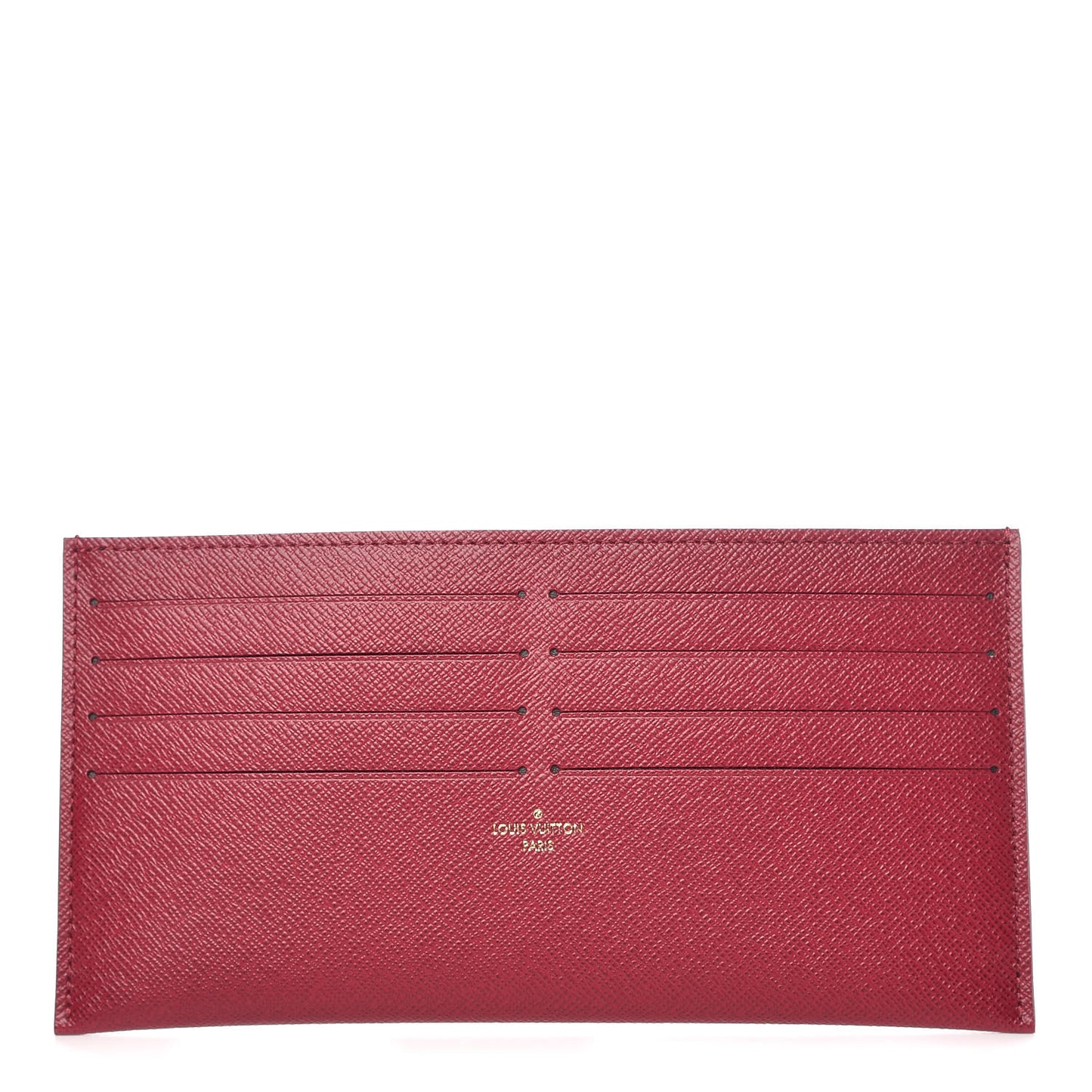 Calfskin Felicie Card Holder Insert Fuchsia