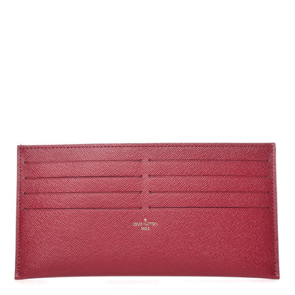Louis Vuitton Calfskin Felicie Card Holder Insert Fuchsia 1 of 6