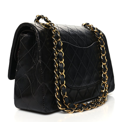 Chanel Lambskin Quilted Medium Double Flap Black 3 of 13