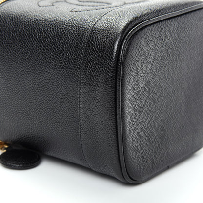 Chanel Caviar Cosmetic Vanity Bag Black 6 of 9