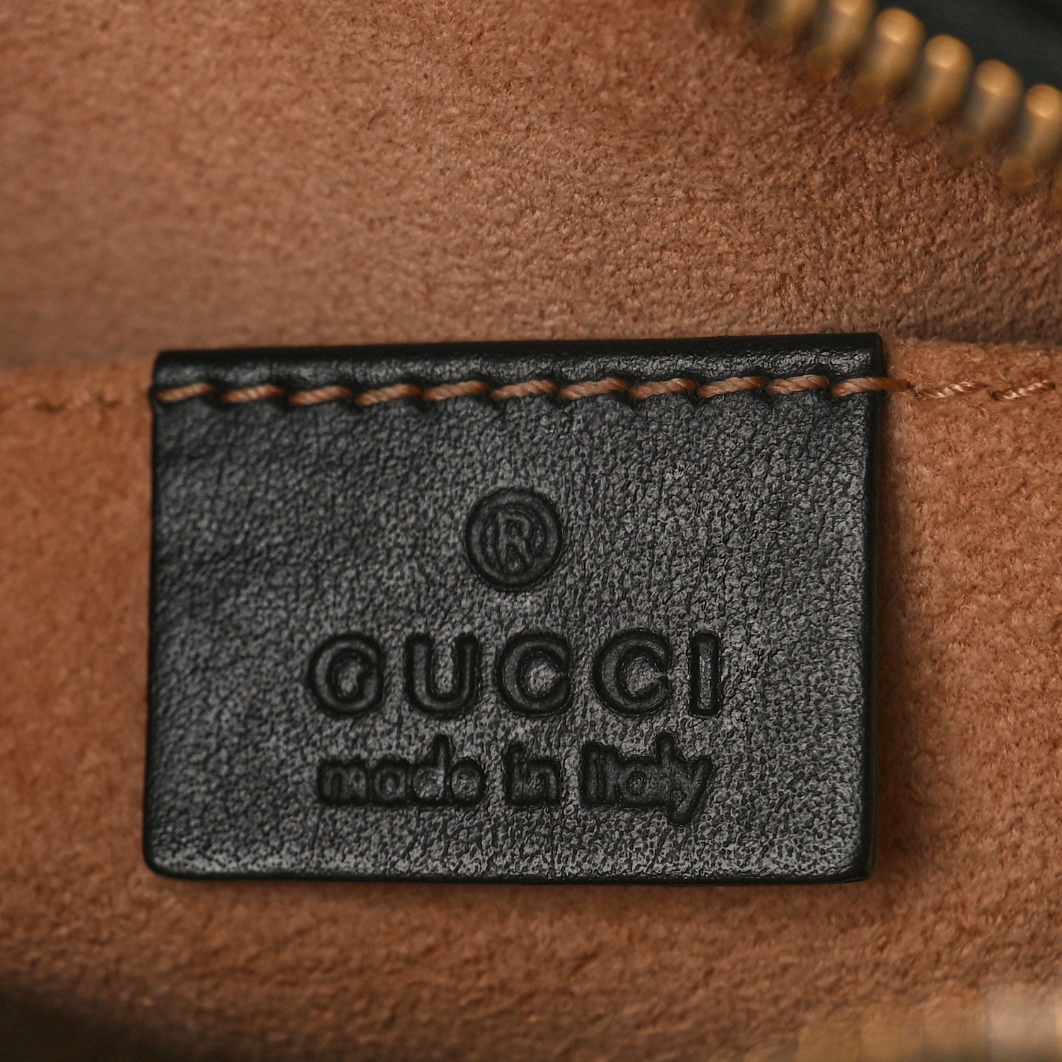 Gucci Calfskin Matelasse Animal Studs Small GG Marmont Chain Shoulder Bag Black 6 of 8