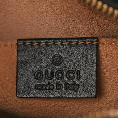 Gucci Calfskin Matelasse Animal Studs Small GG Marmont Chain Shoulder Bag Black 6 of 8