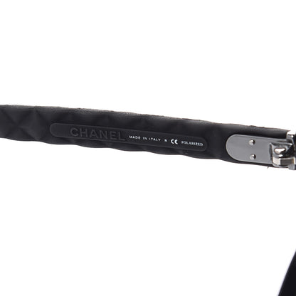 Chanel Acetate Quilted Polarized Butterfly CC Sunglasses 5288-Q Black 5 of 8