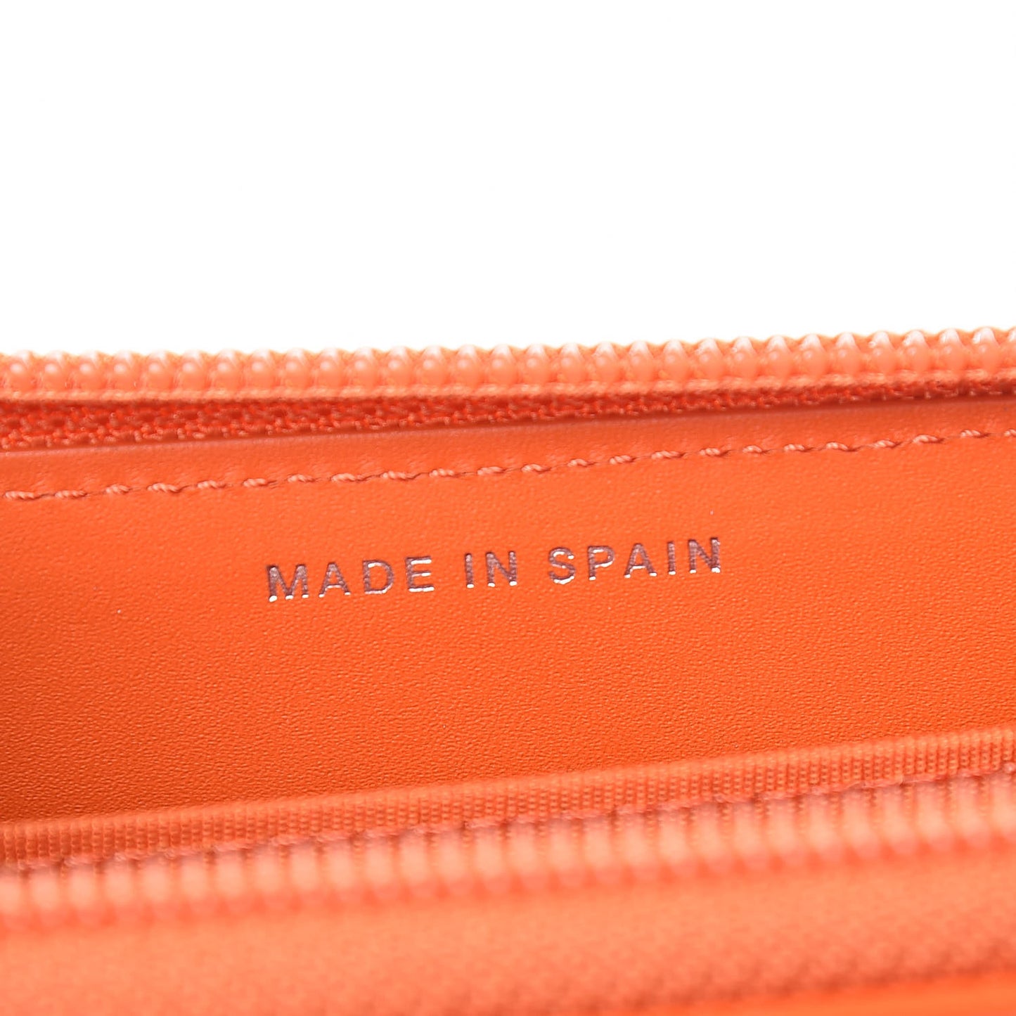 Patent Caviar Timeless Zip Around Wallet Orange