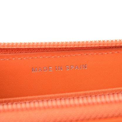 Chanel Patent Caviar Timeless Zip Around Wallet Orange 7 of 10