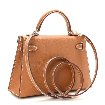 Hermes Epsom Horseshoe Mini Kelly Sellier 20 Gold Nata 3 of 10
