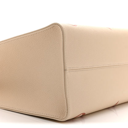 Louis Vuitton Empreinte Monogram Giant Onthego MM Creme Rose Trianon 8 of 9