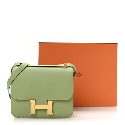 Hermes Epsom Constance 24 Vert Criquet 11 of 11