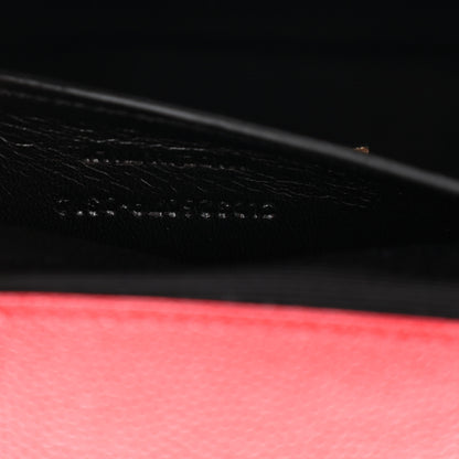 Saint Laurent Grain De Poudre Classic Monogram Cassandre Clutch Rouge Orient 7 of 7