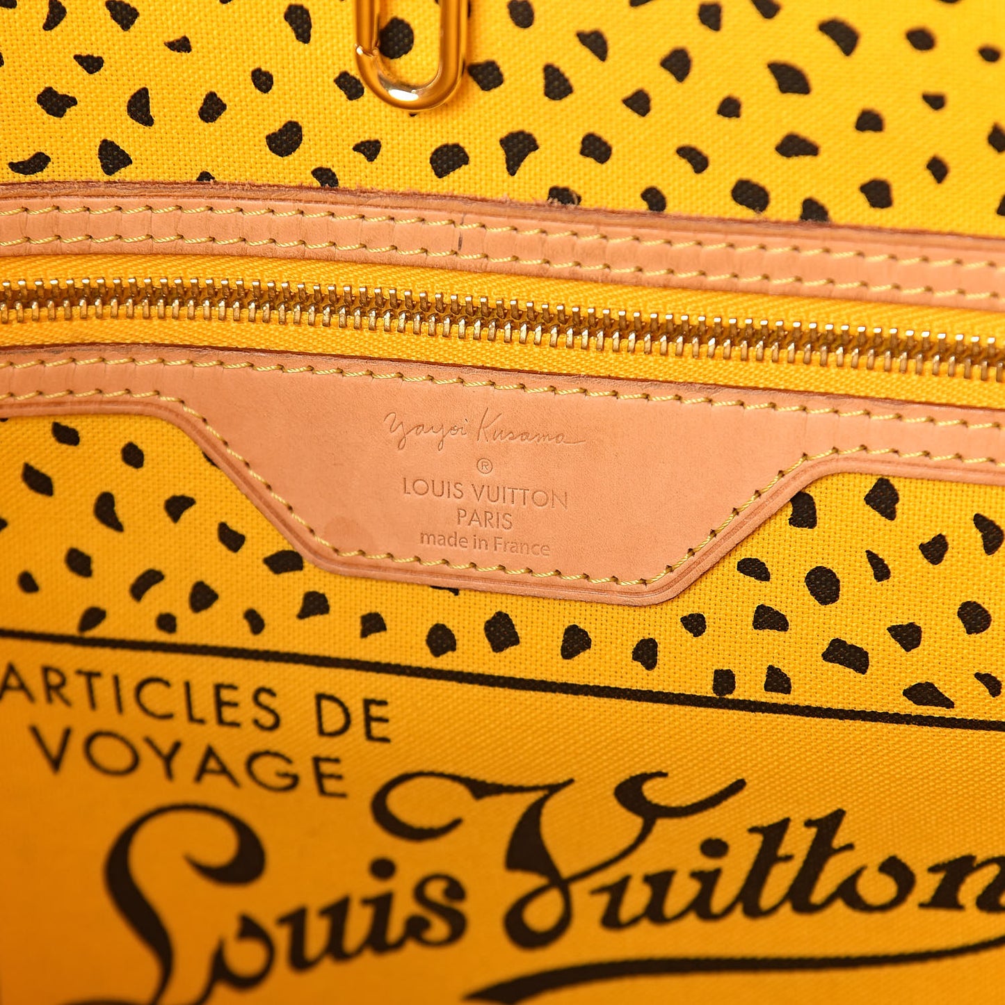 Monogram Kusama Waves Neverfull MM Yellow