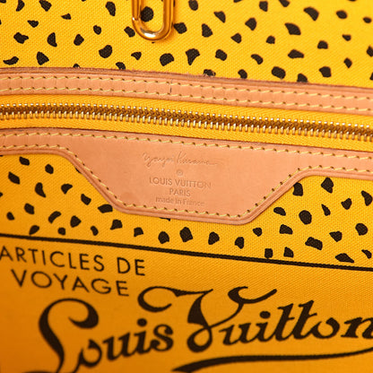 Louis Vuitton Monogram Kusama Waves Neverfull MM Yellow 6 of 10