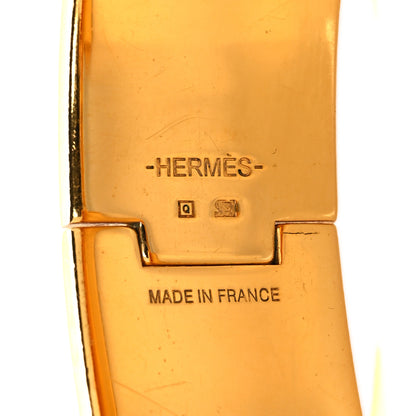 Hermes Enamel Wide Clic Clac H Bracelet GM Black 4 of 4