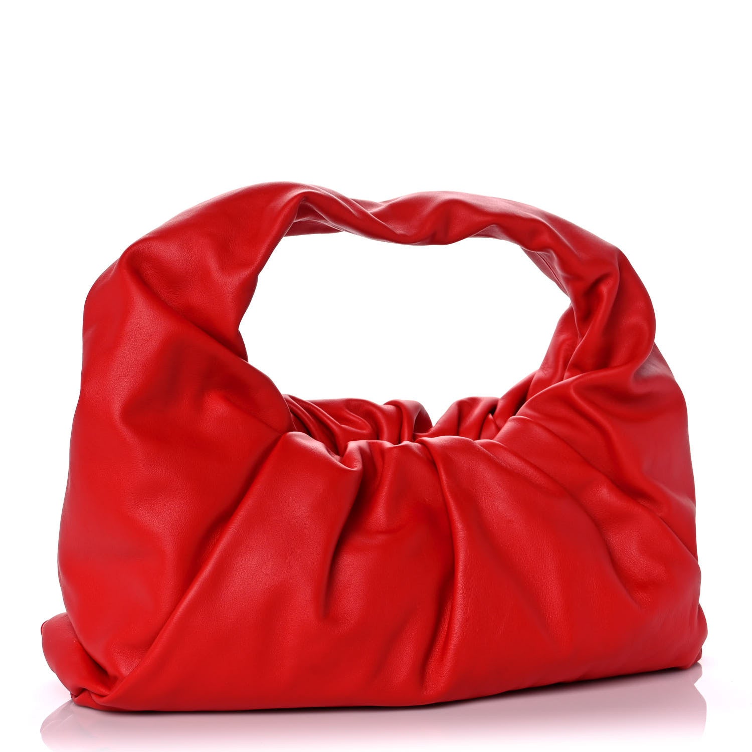 Bottega Veneta Smooth Butter Calfskin Small The Shoulder Pouch Red 3 of 9