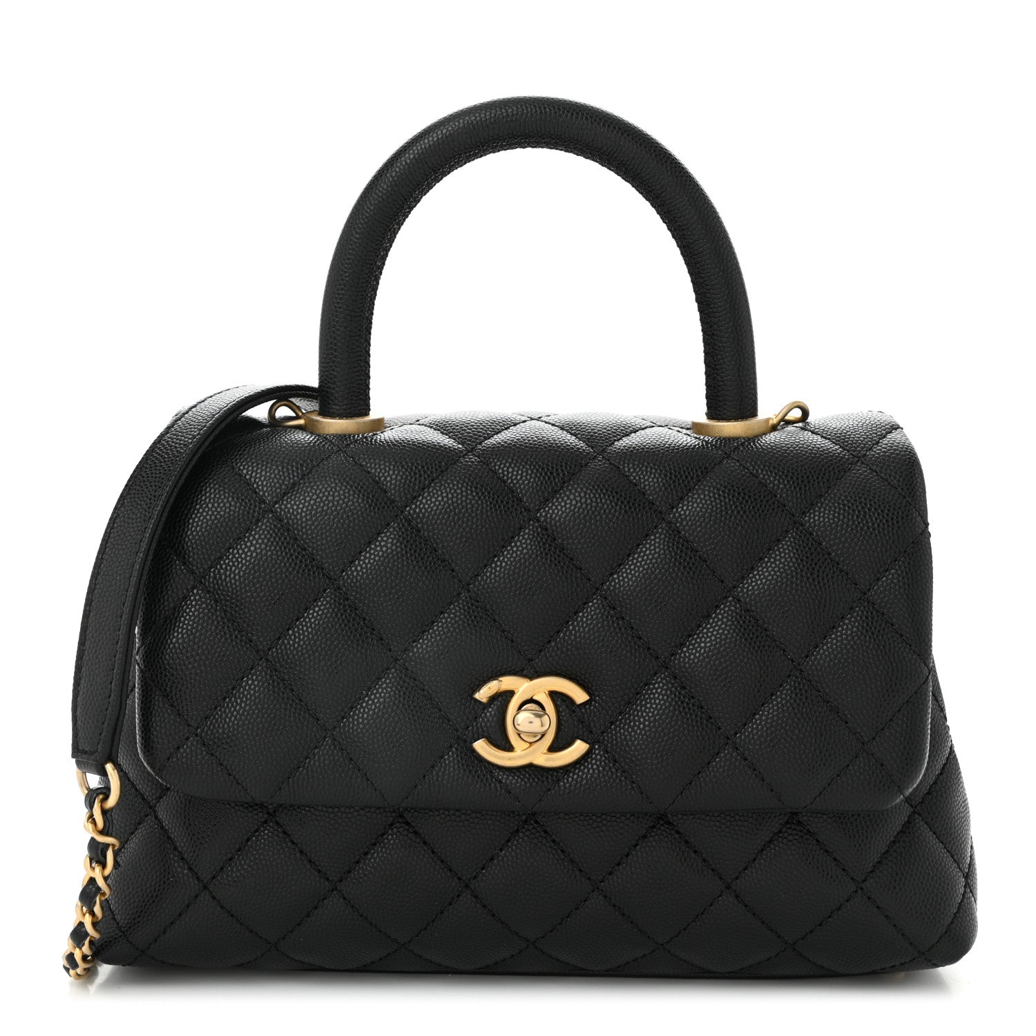 Chanel Caviar Quilted Mini Coco Handle Flap Black 1 of 11