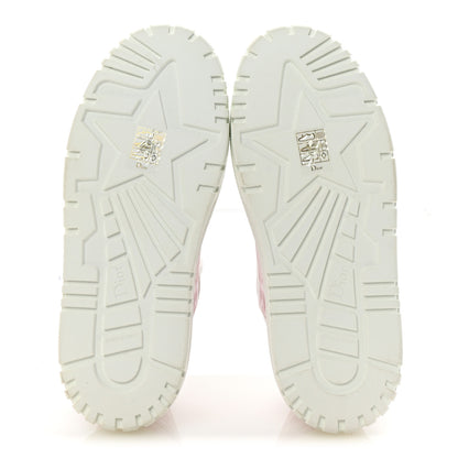 Christian Dior Neoprene Technical Fabric Dior Addict Toile De Jouy Low Top Sneakers 36.5 Framboise 6 of 9